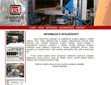 Tablet Screenshot of evolution-design.cz